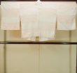 Photo2: P0902D Vintage Japanese kimono Light Pink JUBAN undergarment for women / Synthetic. HAGI flower, Upper body part only. (Grade B) (2)