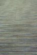 Photo9: P0916A Vintage Japanese kimono Grayish Light Blue ORI woven for women / Wool. Stripes (Grade C) (9)