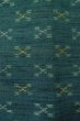 Photo6: P0916B Vintage Japanese kimono Dark Grayish Teal HITOE unlined for women / Wool. Stripes (Grade B) (6)