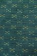 Photo7: P0916B Vintage Japanese kimono Dark Grayish Teal HITOE unlined for women / Wool. Stripes (Grade B) (7)