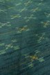 Photo10: P0916B Vintage Japanese kimono Dark Grayish Teal HITOE unlined for women / Wool. Stripes (Grade B) (10)