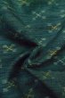 Photo12: P0916B Vintage Japanese kimono Dark Grayish Teal HITOE unlined for women / Wool. Stripes (Grade B) (12)