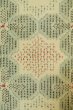 Photo5: P0916C Vintage Japanese kimono Grayish Light Blue HITOE unlined for women / Wool. Abstract pattern (Grade C) (5)