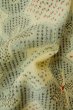Photo12: P0916C Vintage Japanese kimono Grayish Light Blue HITOE unlined for women / Wool. Abstract pattern (Grade C) (12)