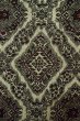 Photo6: P0916D Vintage Japanese kimono Black HITOE unlined for women / Wool. Lozenges, The thread is partially loose at bottom hem. (Grade D) (6)