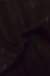 Photo9: P0916E Vintage Japanese kimono Black HITOE unlined for women / Wool. Line (Grade B) (9)