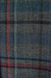 Photo4: P0916F Vintage Japanese kimono Gray HITOE unlined for women / Wool. Plaid Checks (Grade B) (4)