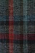Photo5: P0916F Vintage Japanese kimono Gray HITOE unlined for women / Wool. Plaid Checks (Grade B) (5)