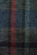 Photo6: P0916F Vintage Japanese kimono Gray HITOE unlined for women / Wool. Plaid Checks (Grade B) (6)