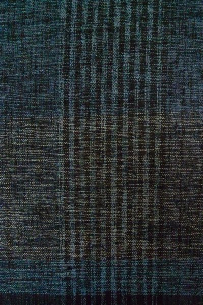 Photo7: P0916F Vintage Japanese kimono Gray HITOE unlined for women / Wool. Plaid Checks (Grade B) (7)