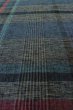 Photo8: P0916F Vintage Japanese kimono Gray HITOE unlined for women / Wool. Plaid Checks (Grade B) (8)