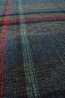 Photo10: P0916F Vintage Japanese kimono Gray HITOE unlined for women / Wool. Plaid Checks (Grade B) (10)
