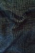 Photo11: P0916F Vintage Japanese kimono Gray HITOE unlined for women / Wool. Plaid Checks (Grade B) (11)