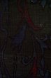 Photo5: Mint P0916H Vintage Japanese kimono Black HITOE unlined for women / Wool. Abstract pattern (Grade A) (5)