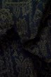 Photo12: P0916I Vintage Japanese kimono Dark Navy Blue HITOE unlined for women / Wool. Abstract pattern, There is an impression of use. (Grade C) (12)