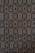 Photo3: Mint P0916J Vintage Japanese kimono Black HITOE unlined for women / Wool. Abstract pattern (Grade A) (3)