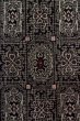 Photo5: Mint P0916J Vintage Japanese kimono Black HITOE unlined for women / Wool. Abstract pattern (Grade A) (5)