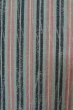 Photo5: P0916K Vintage Japanese kimono Pale Grayish Pink HITOE unlined for women / Wool. Stripes, There are stains and impression of use. (Grade D) (5)