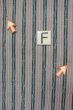 Photo17: P0916K Vintage Japanese kimono Pale Grayish Pink HITOE unlined for women / Wool. Stripes, There are stains and impression of use. (Grade D) (17)