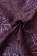 Photo11: Mint P0916L Vintage Japanese kimono Dark Grayish Purple HITOE unlined for women / Wool. Hemp leaf (Grade A) (11)
