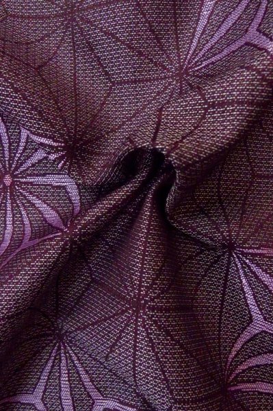 Photo11: Mint P0916L Vintage Japanese kimono Dark Grayish Purple HITOE unlined for women / Wool. Hemp leaf (Grade A) (11)