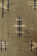 Photo7: P0916M Vintage Japanese kimono Grayish Brownish Beige HITOE unlined for women / Wool. Parallel Cross (Grade C) (7)