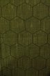 Photo4: P0916N Vintage Japanese kimono Dark Yellow HITOE unlined for women / Wool. Tortoise-shell pattern(Hexagonal pattern) (Grade A) (4)