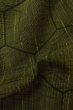 Photo11: P0916N Vintage Japanese kimono Dark Yellow HITOE unlined for women / Wool. Tortoise-shell pattern(Hexagonal pattern) (Grade A) (11)