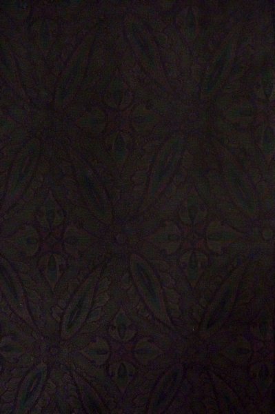 Photo3: Mint P0916O Vintage Japanese kimono Dark Brown HITOE unlined for women / Wool. Abstract pattern (Grade A) (3)