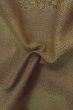 Photo11: P0916P Vintage Japanese kimono Brown HITOE unlined for women / Wool. Abstract pattern (Grade B) (11)
