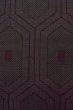 Photo5: P0916R Vintage Japanese kimono Dark Gray HITOE unlined for women / Wool. Tortoise-shell pattern(Hexagonal pattern) (Grade C) (5)