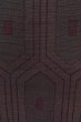 Photo7: P0916R Vintage Japanese kimono Dark Gray HITOE unlined for women / Wool. Tortoise-shell pattern(Hexagonal pattern) (Grade C) (7)