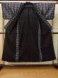 Photo2: Mint P0916S Vintage Japanese kimono Grayish Multi Color HITOE unlined for women / Wool. Stripes (Grade A) (2)