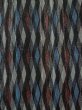 Photo5: Mint P0916S Vintage Japanese kimono Grayish Multi Color HITOE unlined for women / Wool. Stripes (Grade A) (5)