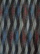 Photo6: Mint P0916S Vintage Japanese kimono Grayish Multi Color HITOE unlined for women / Wool. Stripes (Grade A) (6)