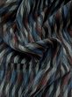 Photo10: Mint P0916S Vintage Japanese kimono Grayish Multi Color HITOE unlined for women / Wool. Stripes (Grade A) (10)