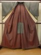 Photo2: P0916T Vintage Japanese kimono Gray HITOE unlined for women / Wool. Abstract pattern, There is an impression of use. (Grade C) (2)