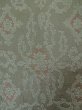 Photo5: P0916T Vintage Japanese kimono Gray HITOE unlined for women / Wool. Abstract pattern, There is an impression of use. (Grade C) (5)