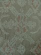 Photo6: P0916T Vintage Japanese kimono Gray HITOE unlined for women / Wool. Abstract pattern, There is an impression of use. (Grade C) (6)