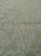 Photo10: P0916T Vintage Japanese kimono Gray HITOE unlined for women / Wool. Abstract pattern, There is an impression of use. (Grade C) (10)
