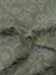 Photo13: P0916T Vintage Japanese kimono Gray HITOE unlined for women / Wool. Abstract pattern, There is an impression of use. (Grade C) (13)
