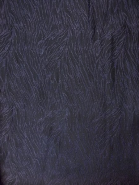 Photo3: Mint P0916U Vintage Japanese kimono Dark Purple HITOE unlined for women / Wool. Abstract pattern (Grade A) (3)