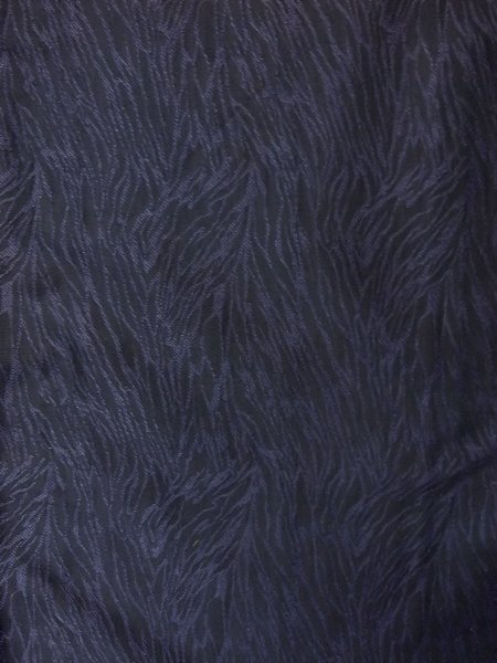 Photo4: Mint P0916U Vintage Japanese kimono Dark Purple HITOE unlined for women / Wool. Abstract pattern (Grade A) (4)