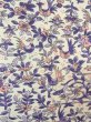 Photo6: Mint P0916V Vintage Japanese kimono White HITOE unlined for women / Synthetic. Tall grass (Grade A) (6)