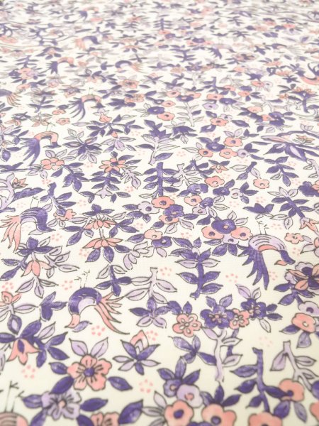 Photo9: Mint P0916V Vintage Japanese kimono White HITOE unlined for women / Synthetic. Tall grass (Grade A) (9)