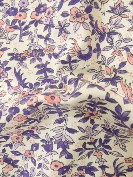 Photo12: Mint P0916V Vintage Japanese kimono White HITOE unlined for women / Synthetic. Tall grass (Grade A) (12)
