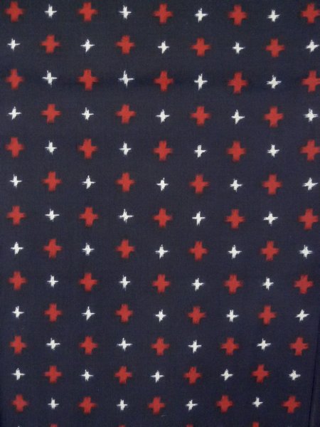Photo4: Mint P0916W Vintage Japanese kimono Black HITOE unlined for women / Wool. Cross (Grade A) (4)