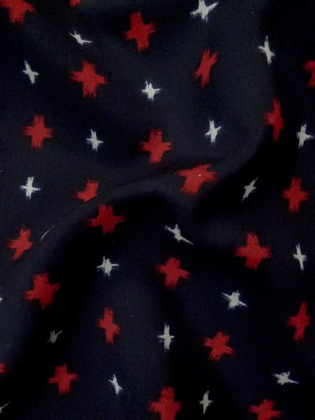 Photo9: Mint P0916W Vintage Japanese kimono Black HITOE unlined for women / Wool. Cross (Grade A) (9)