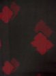 Photo3: P0916X Vintage Japanese kimono Black HITOE unlined for women / Wool. Abstract pattern, More damages. (Grade C) (3)
