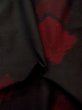 Photo11: P0916X Vintage Japanese kimono Black HITOE unlined for women / Wool. Abstract pattern, More damages. (Grade C) (11)